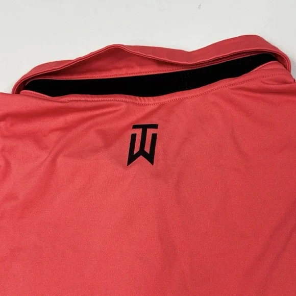 Nike Tiger Woods Collection Golf Polo Mens Size XXL Dri-Fit Performance Orange - Picture 5 of 8